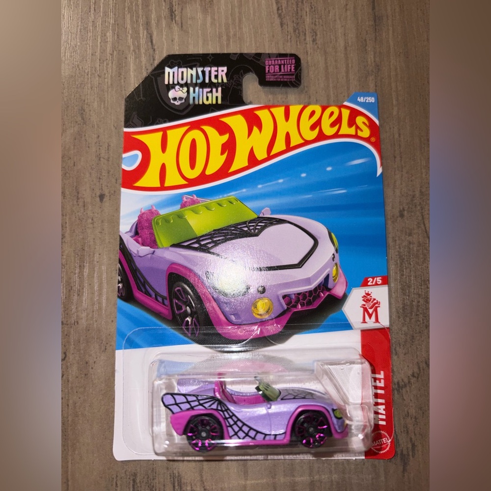 Hot Wheels Monster High Purple Green Car NIP Mattel